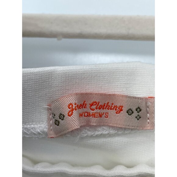 Jireh Clothing Off The Shoulder Tunic Bodycon Dress Size Medium White Minimalist - Picture 3 of 6